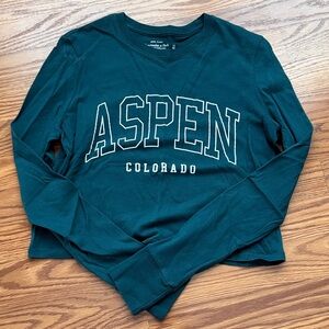 Aspen Colorado Long Sleeve Cropped Shirt